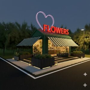 CONTAINER DESIGN FLOWER SHOP
